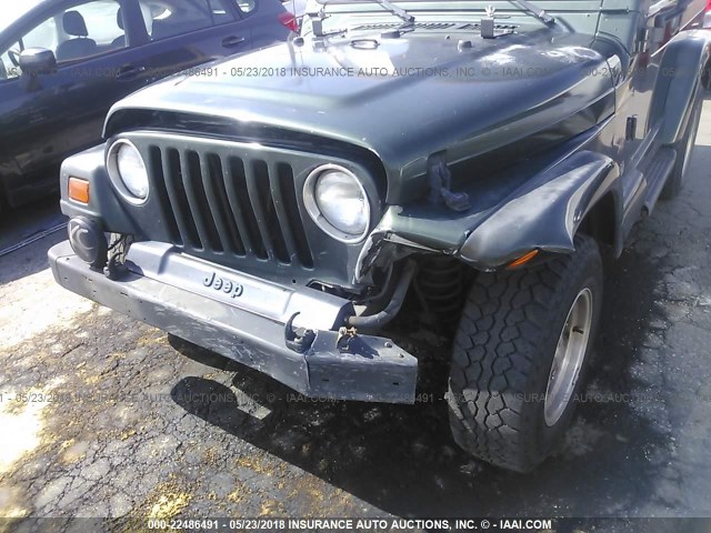 1J4FY49S7VP508618 - 1997 JEEP WRANGLER / TJ SAHARA GREEN photo 6