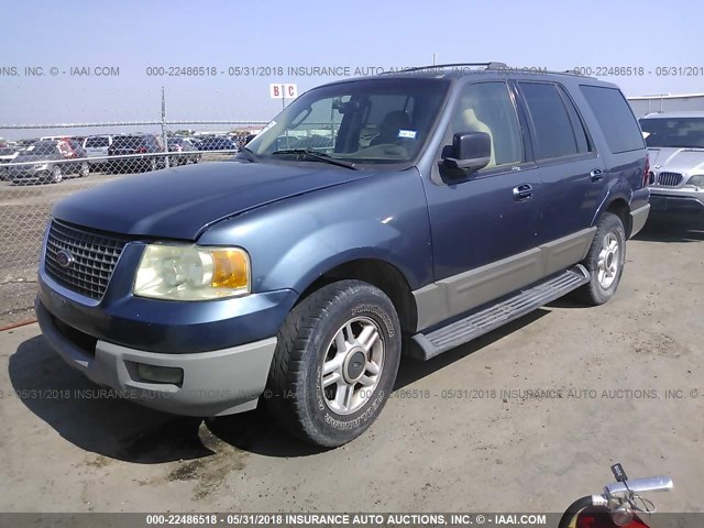 1FMPU15L23LA79584 - 2003 FORD EXPEDITION XLT 蓝色 照片 2