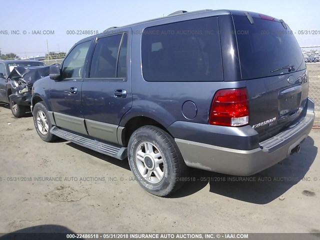 1FMPU15L23LA79584 - 2003 FORD EXPEDITION XLT 蓝色 照片 3