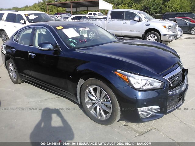 JN1BY1AP8JM180053 - 2018 INFINITI Q70 3.7 LUXE BLUE photo 1