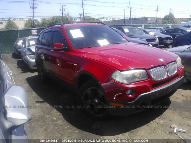 WBXPC934X7WF06909 - 2007 BMW X3 3.0SI RED photo 1