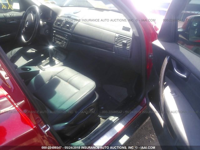 WBXPC934X7WF06909 - 2007 BMW X3 3.0SI RED photo 5