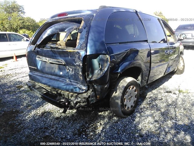 2C4GP44302R755678 - 2002 CHRYSLER TOWN & COUNTRY LX BLUE photo 6