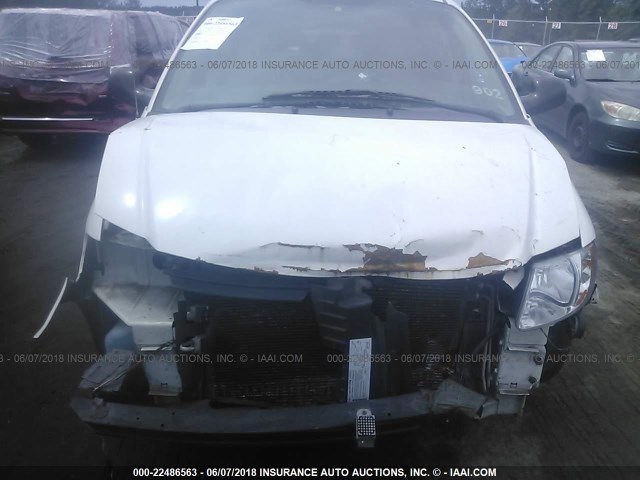 1D8GP24E97B251384 - 2007 DODGE GRAND CARAVAN SE WHITE photo 6