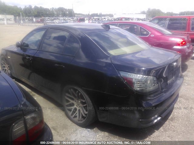 WBANB33515B114834 - 2005 BMW 545 I BLACK photo 3