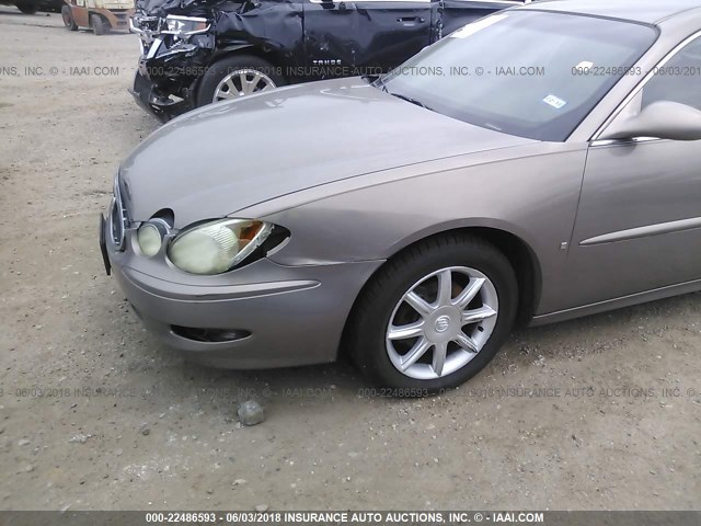 2G4WE587361287918 - 2006 BUICK LACROSSE CXS BEIGE photo 6