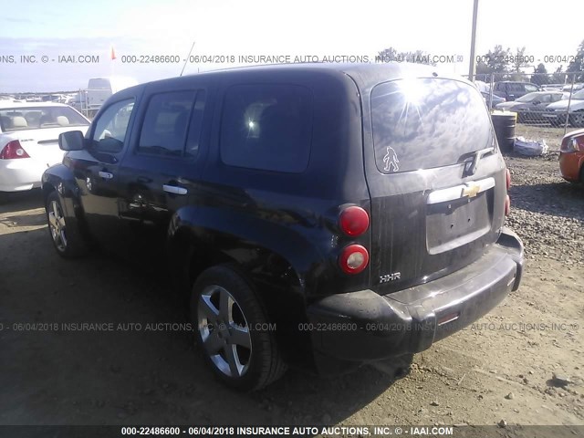 3GNDA13D97S514989 - 2007 CHEVROLET HHR LS შავი ფოტო 3