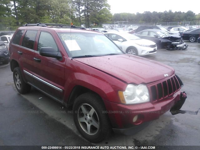 1J4GR48K65C696252 - 2005 JEEP GRAND CHEROKEE LAREDO/COLUMBIA/FREEDOM RED photo 1