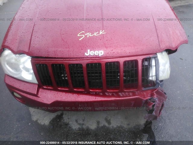 1J4GR48K65C696252 - 2005 JEEP GRAND CHEROKEE LAREDO/COLUMBIA/FREEDOM 红色 照片 10