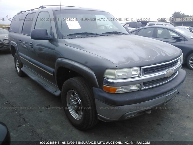 3GNGK26G21G269548 - 2001 CHEVROLET SUBURBAN K2500 GRAY photo 1