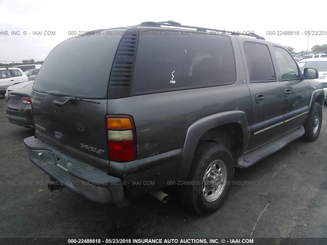 3GNGK26G21G269548 - 2001 CHEVROLET SUBURBAN K2500 GRAY photo 4