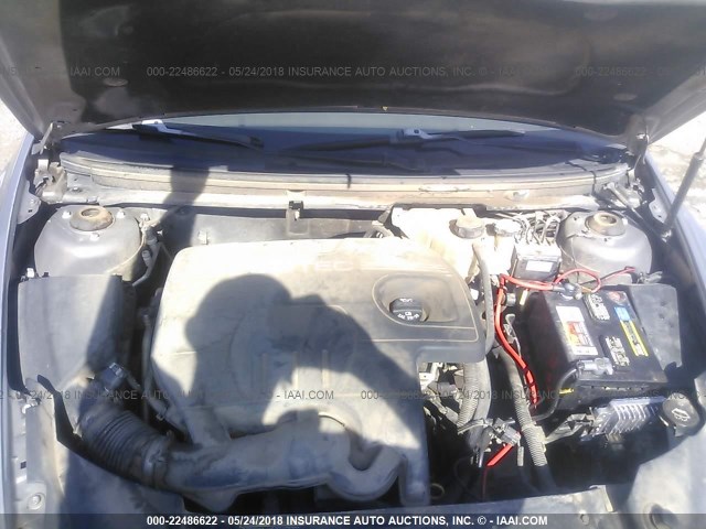 1G1ZG57B68F224298 - 2008 CHEVROLET MALIBU LS ყავისფერი ფოტო 10