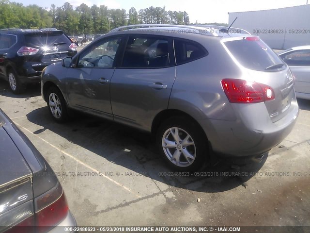 JN8AS58T48W021134 - 2008 NISSAN ROGUE S/SL GRAY photo 3