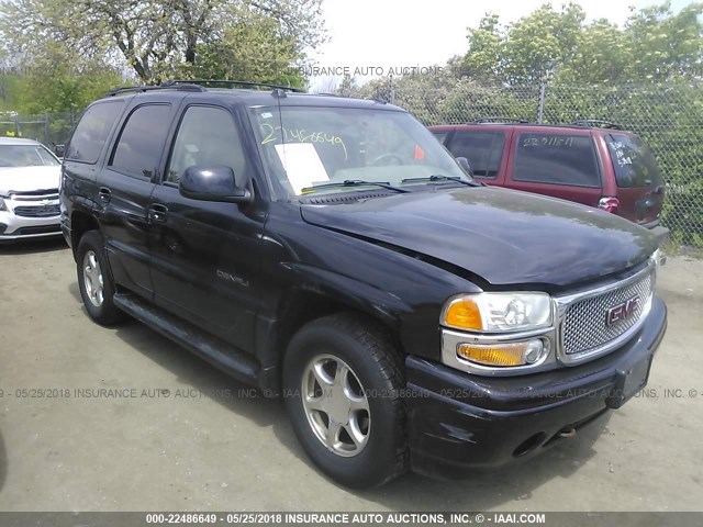 1GKEK63U54J163197 - 2004 GMC YUKON DENALI BLACK photo 1