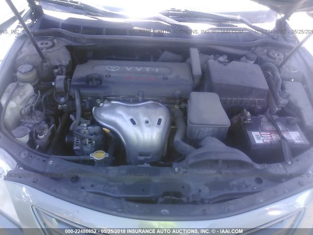 JTNBE46K673081729 - 2007 TOYOTA CAMRY NEW GENERAT CE/LE/XLE/SE GREEN photo 10