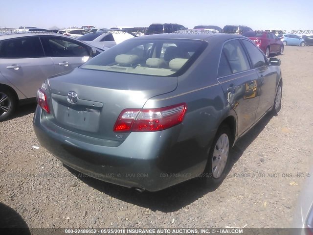 JTNBE46K673081729 - 2007 TOYOTA CAMRY NEW GENERAT CE/LE/XLE/SE GREEN photo 4