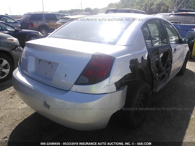 1G8AG52F95Z123856 - 2005 SATURN ION LEVEL 1 SILVER photo 4