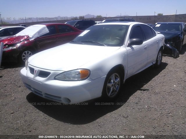 1G2NF52E34M551469 - 2004 PONTIAC GRAND AM SE1 WHITE photo 2