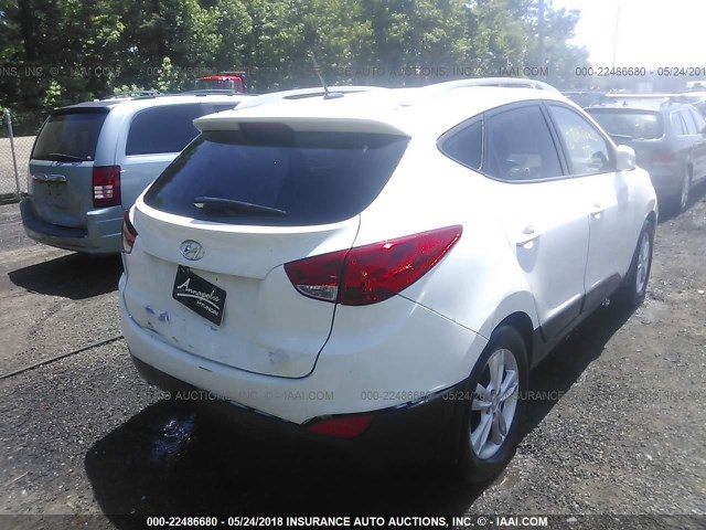 KM8JU3AC8AU085128 - 2010 HYUNDAI TUCSON GLS/LIMITED 白色 照片 4