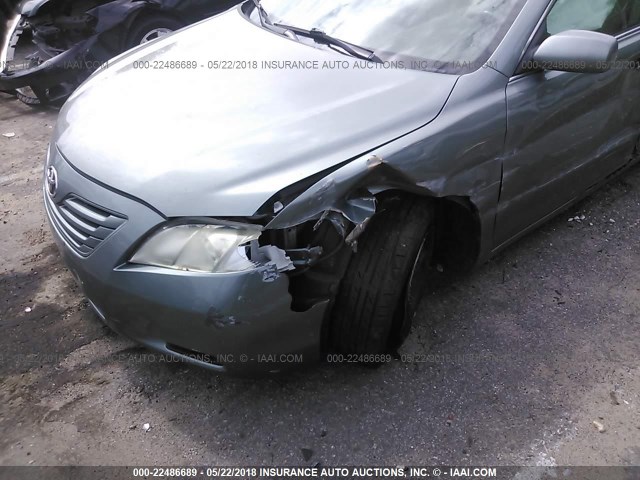 JTNBE46K573108810 - 2007 TOYOTA CAMRY NEW GENERAT CE/LE/XLE/SE GREEN photo 6