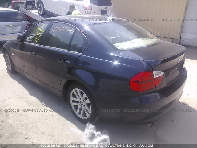 WBAVC935X7KX54236 - 2007 BMW 328 XI BLUE photo 3