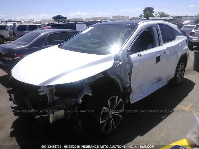 2T2BZMCA5HC090107 - 2017 LEXUS RX 350/BASE/F SPORT WHITE photo 2