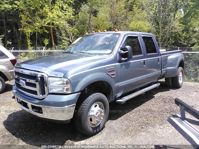 1FTWW33PX5EC35583 - 2005 FORD F350 SUPER DUTY GRAY photo 2