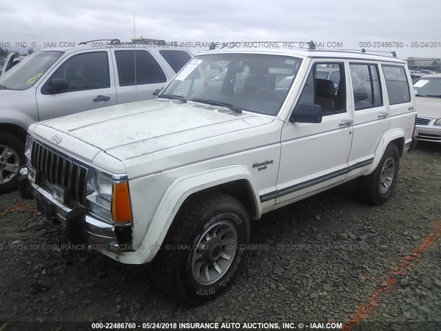 1JCML7849HT080447 - 1987 JEEP CHEROKEE LAREDO WHITE photo 2