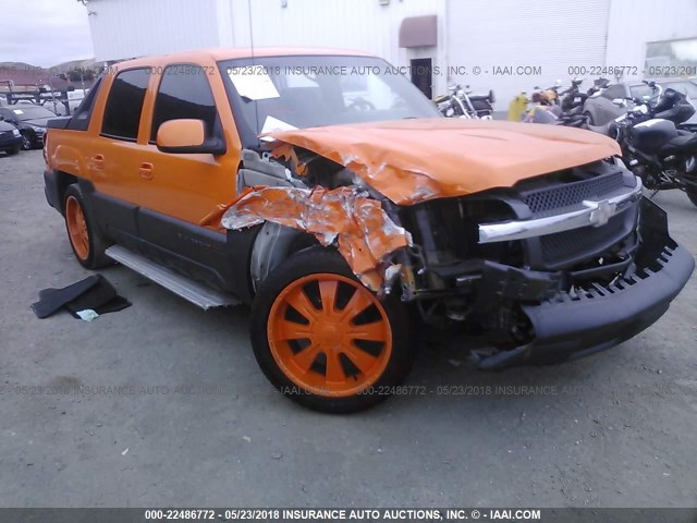 3GNEC13T02G270571 - 2002 CHEVROLET AVALANCHE C1500 ORANGE photo 1