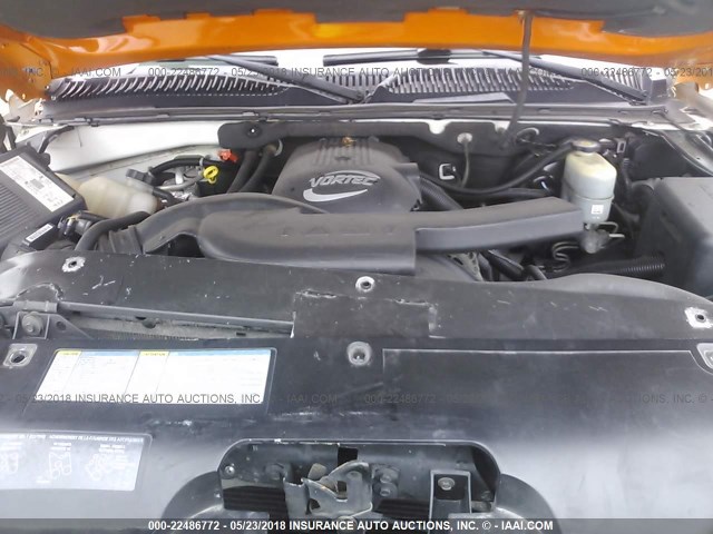 3GNEC13T02G270571 - 2002 CHEVROLET AVALANCHE C1500 ORANGE photo 10