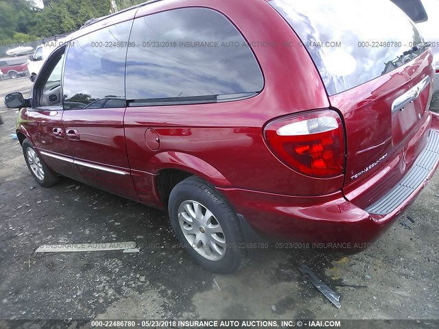 2C8GP54L32R568441 - 2002 CHRYSLER TOWN & COUNTRY LXI RED photo 3