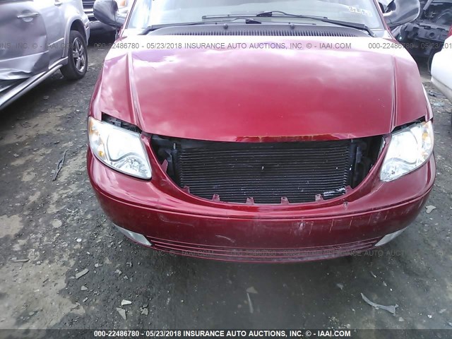 2C8GP54L32R568441 - 2002 CHRYSLER TOWN & COUNTRY LXI RED photo 6