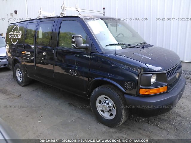 1GCWGFCA1B1131819 - 2011 CHEVROLET EXPRESS G2500  BLUE photo 1