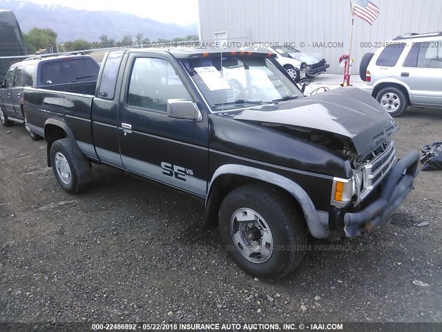 1N6HD16Y9MC373551 - 1991 NISSAN TRUCK KING CAB BLACK photo 1