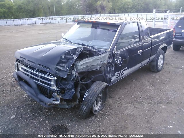 1N6HD16Y9MC373551 - 1991 NISSAN TRUCK KING CAB BLACK photo 2