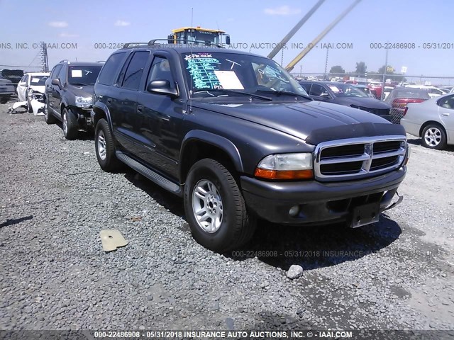 1B4HS48NX2F186051 - 2002 DODGE DURANGO SLT GRAY photo 1