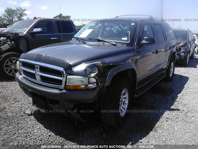 1B4HS48NX2F186051 - 2002 DODGE DURANGO SLT GRAY photo 6