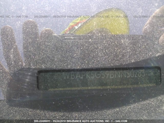 WBAPK5G59BNN30283 - 2011 BMW 328 XI SULEV BLUE photo 9