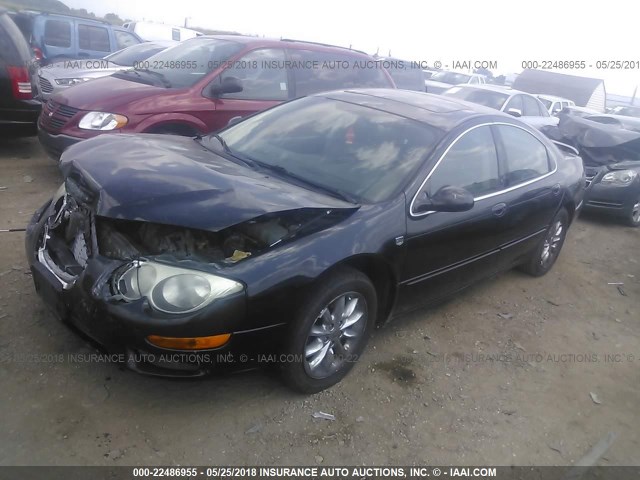 2C3AE66G73H572264 - 2003 CHRYSLER 300M BLACK photo 2