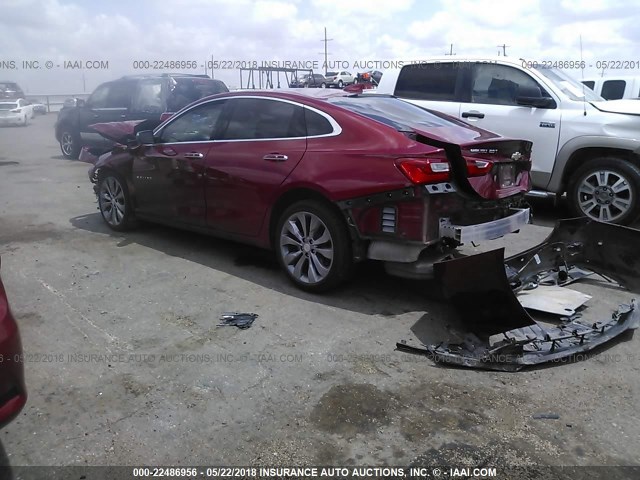 1G1ZH5SX7GF298151 - 2016 CHEVROLET MALIBU PREMIER RED photo 3