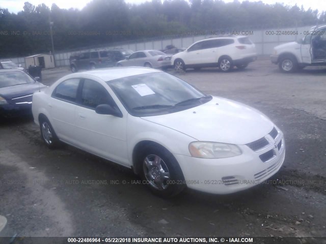 1B3EL46X65N532485 - 2005 DODGE STRATUS SXT WHITE photo 1