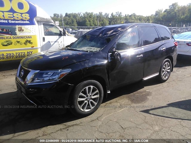 5N1AR2MMXEC719745 - 2014 NISSAN PATHFINDER S/SV/SL/PLATINUM 黑色 照片 2