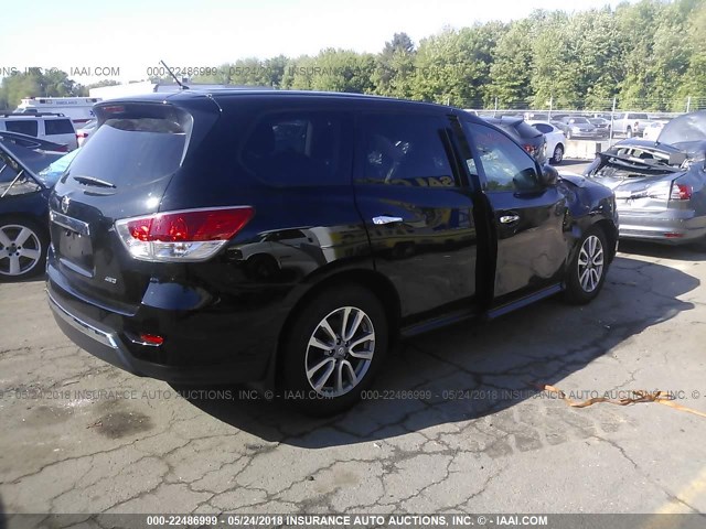 5N1AR2MMXEC719745 - 2014 NISSAN PATHFINDER S/SV/SL/PLATINUM 黑色 照片 4