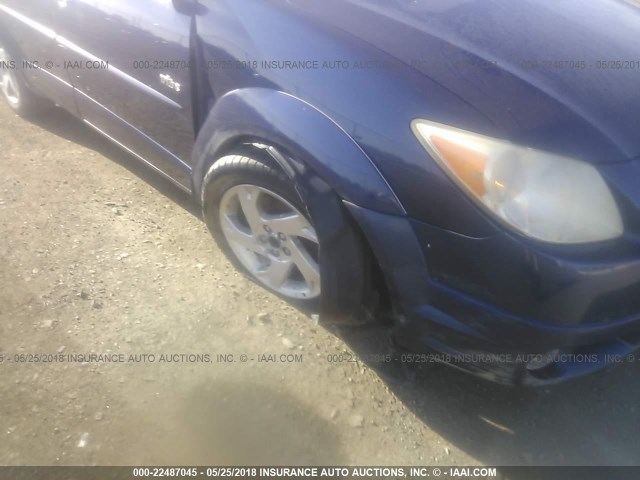 5Y2SL63855Z406718 - 2005 PONTIAC VIBE BLUE photo 6