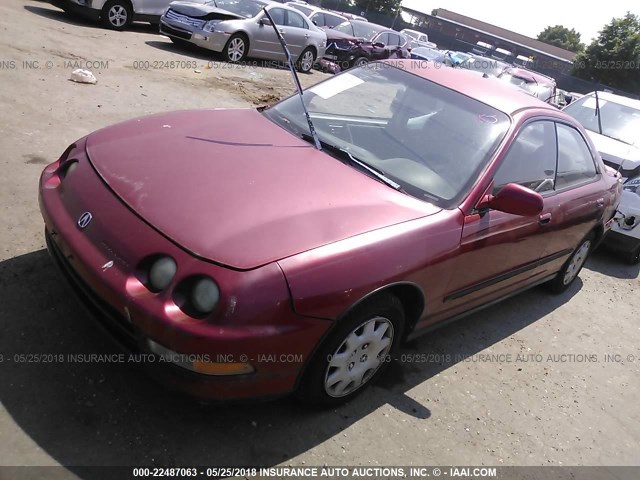 JH4DB7558RS010574 - 1994 ACURA INTEGRA LS RED photo 2