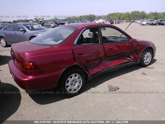 JH4DB7558RS010574 - 1994 ACURA INTEGRA LS RED photo 4