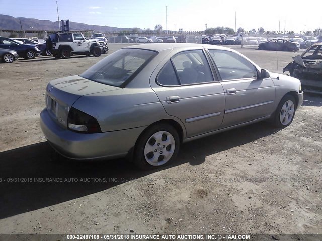 3N1CB51D23L818622 - 2003 NISSAN SENTRA XE/GXE GOLD photo 4