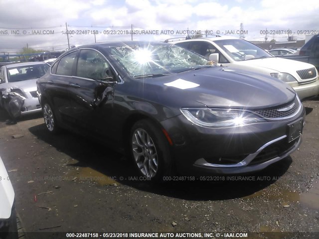 1C3CCCEG6FN700648 - 2015 CHRYSLER 200 C BROWN photo 1