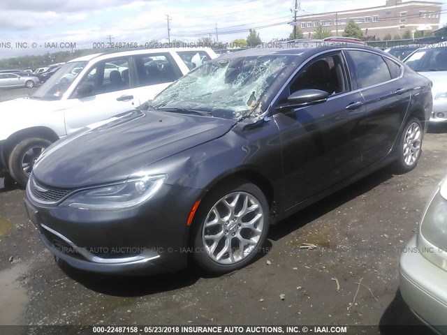 1C3CCCEG6FN700648 - 2015 CHRYSLER 200 C BROWN photo 2