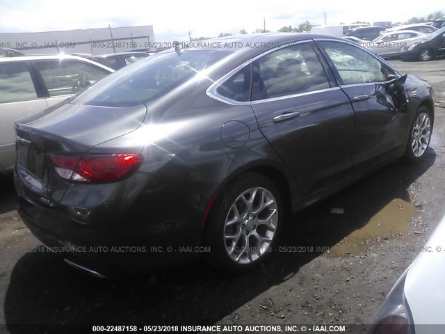 1C3CCCEG6FN700648 - 2015 CHRYSLER 200 C BROWN photo 4